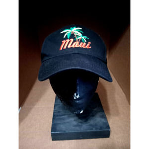 Hawaiian Headwear Maui black cap/hat